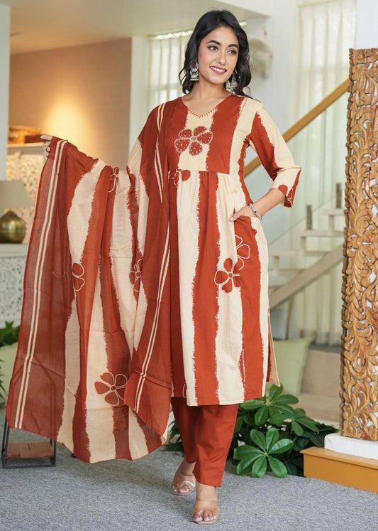 AnokhiVastra Heritage Bloom Kurta Pant Co-ord Set