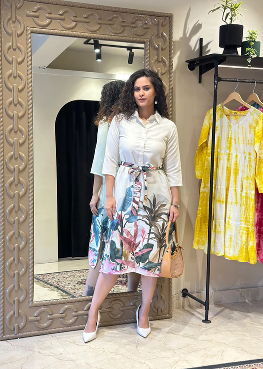 Dancing with Birds White Dress