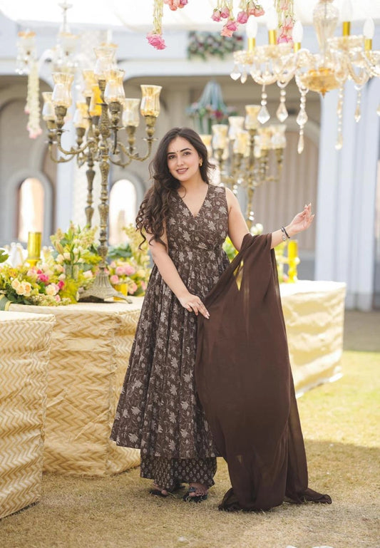 Women’s Festive Frock Style Kurti Set