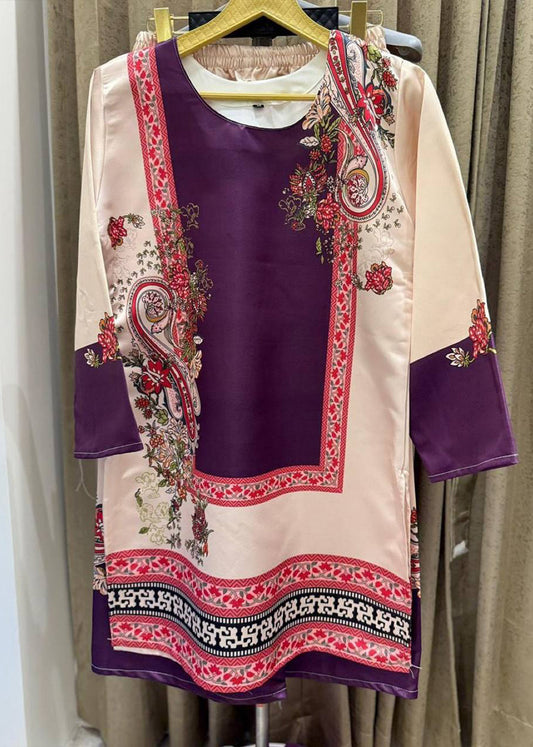 Desert Rose Digital Printed Crepe Co-ord Set