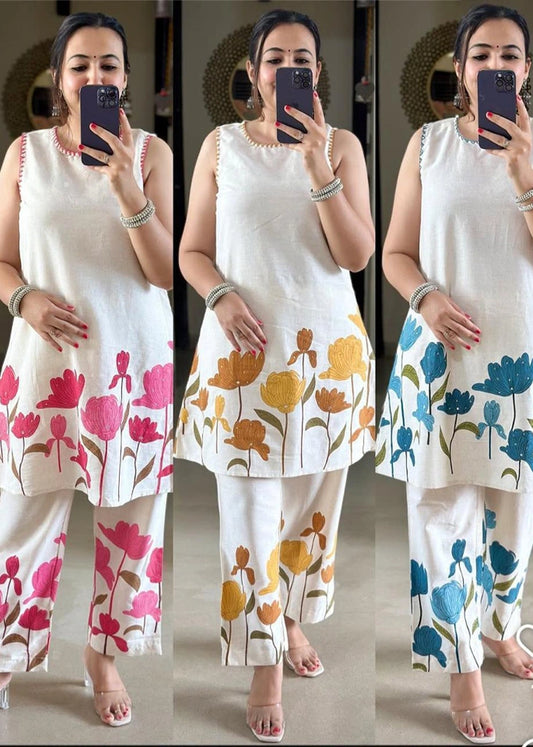 Premium Cotton Flex Printed Co-ord Set for Women