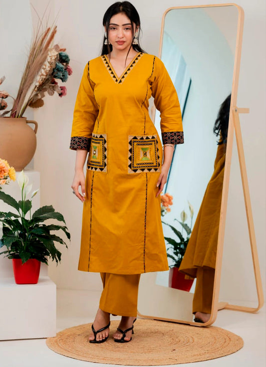 Trendy Cotton Kurta Set for Women