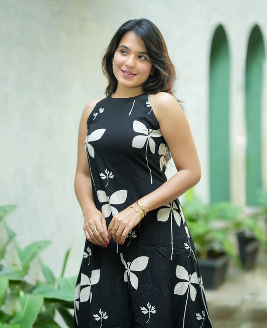 Women's Pure Cotton Kurti Palazzo Co-ord Set