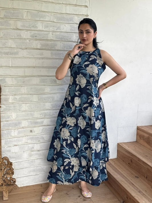 Stylish Premium Floral Cotton Kurti Palazzo Set