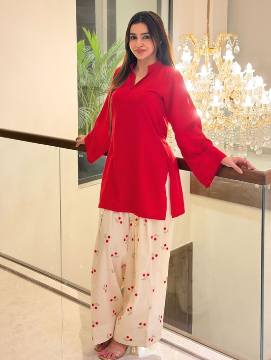 Women Premium Embroidered Co-ord Set for Summer