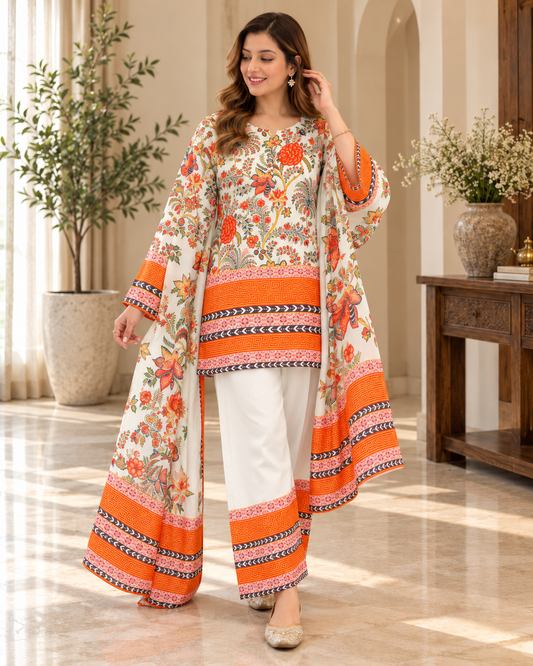 Pink Sunflower Embroidered Pure Cotton Co-ord Set – Sparrow Queen