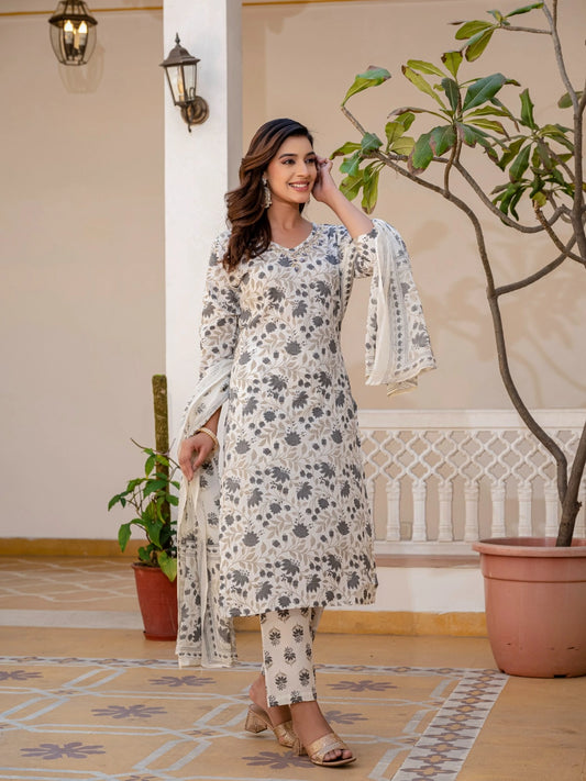 Stylish Heavy Cotton Kurti Set for Women