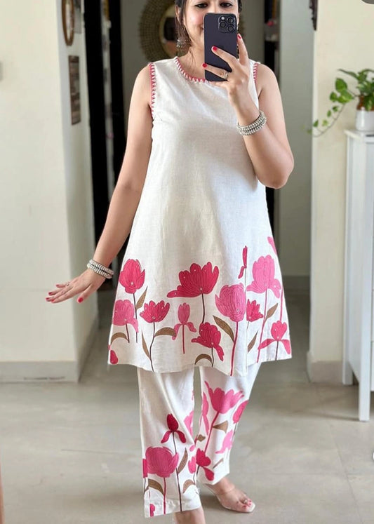 Premium Cotton Flex Printed Co-ord Set for Women