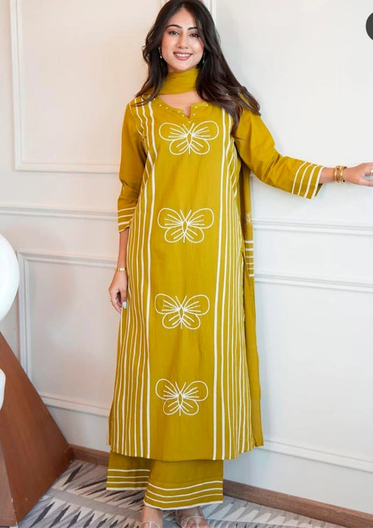 Navratri Special Mal Cotton Suit with Dupatta