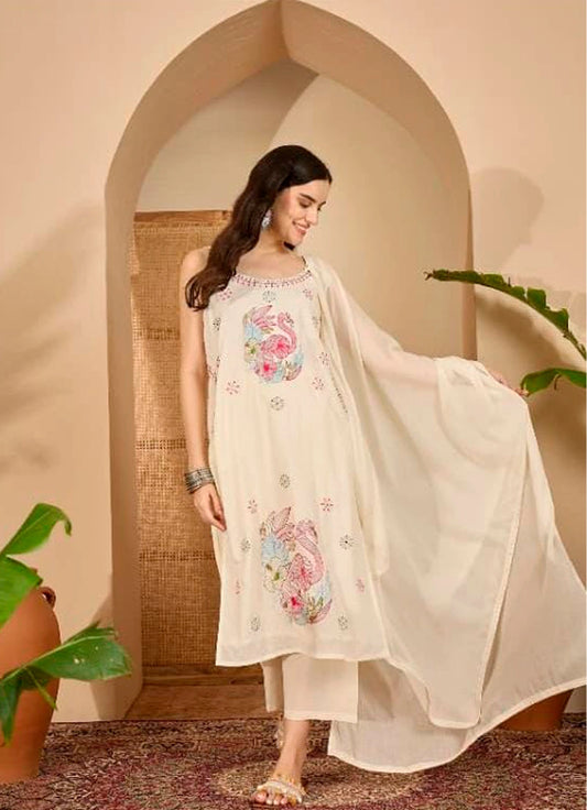 Premium Cotton Dobby 3-Piece Set for Women