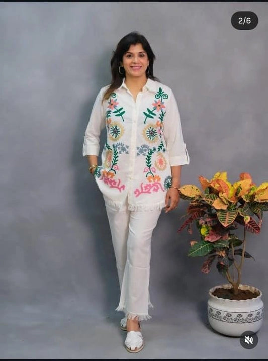Graceful Bloom Poplin Co-ord Set