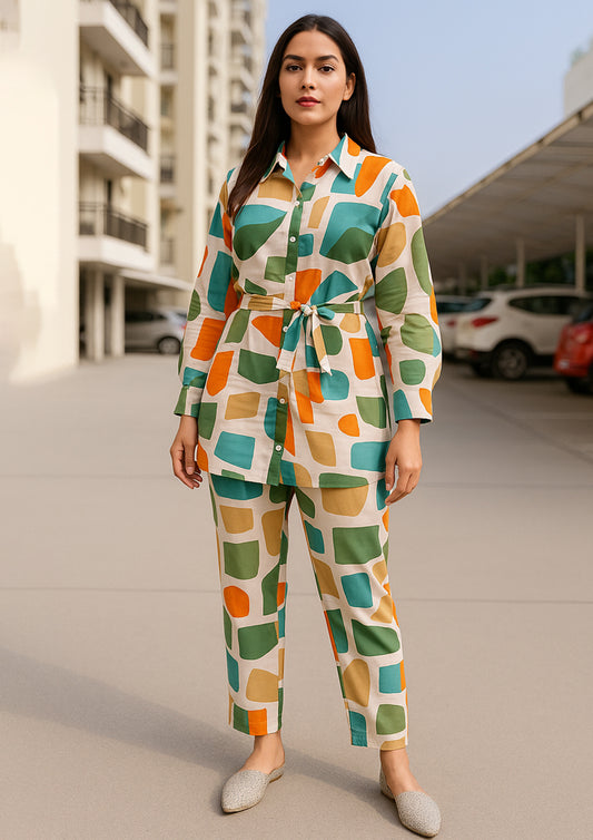 Premium Cotton Co-ord Set – Pure SULB Digital Print