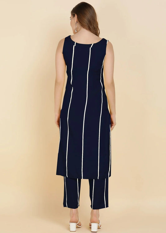Women Viscose Rayon Kurta Pant Set
