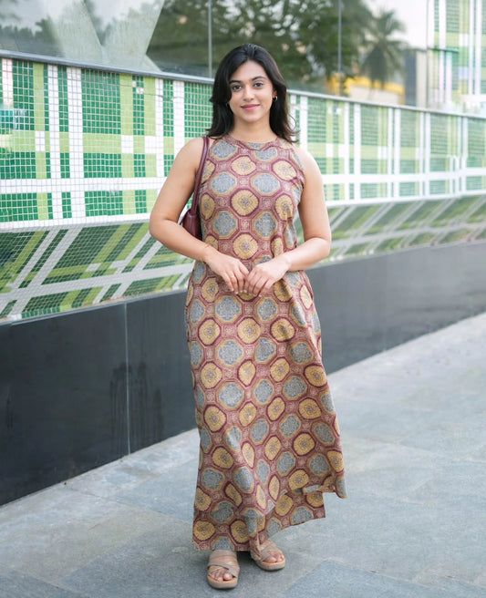 Premium Women’s Printed Cotton Kurti Palazzo Set