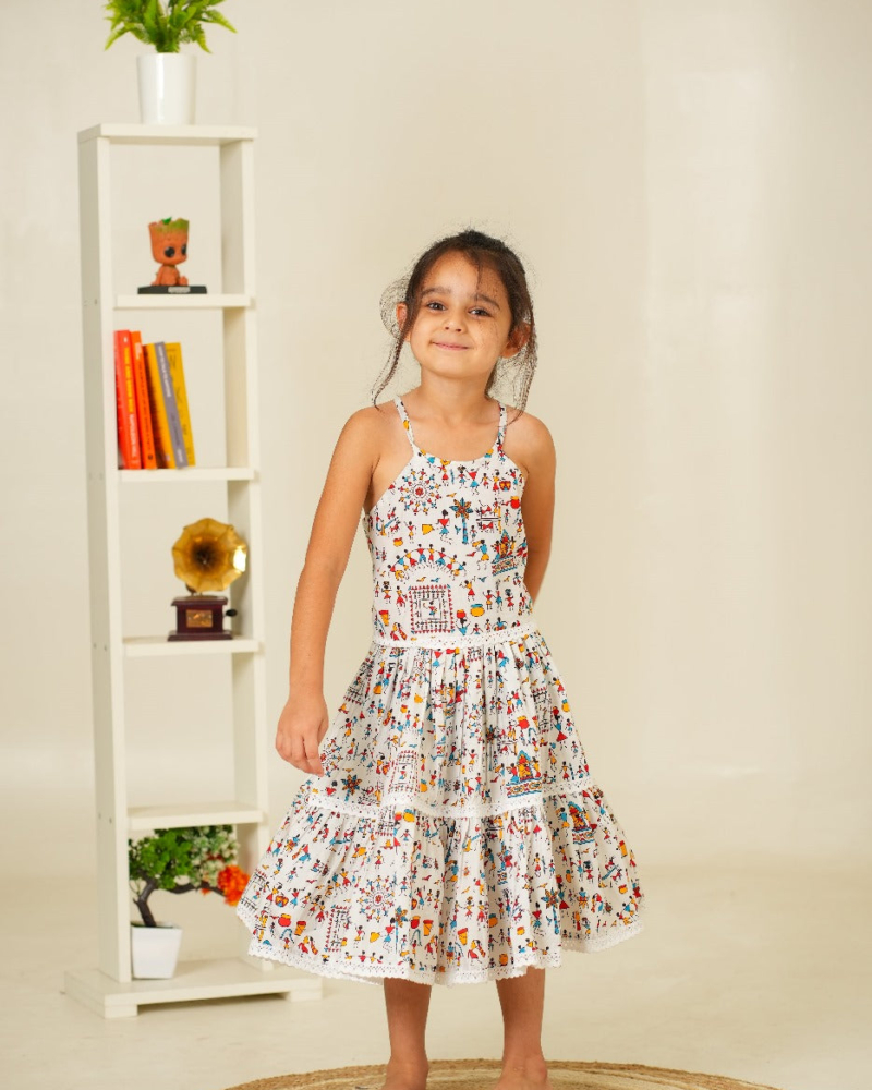 Floral Print Kids Dress Pure Cotton | Kids Dress for Girls | Beautiful Dress for Kids - Image 5