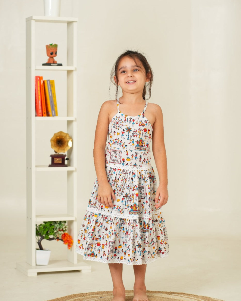 Floral Print Kids Dress Pure Cotton | Kids Dress for Girls | Beautiful Dress for Kids - Image 7