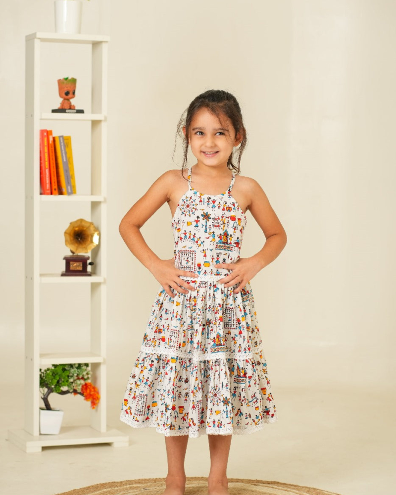 Floral Print Kids Dress Pure Cotton | Kids Dress for Girls | Beautiful Dress for Kids - Image 8