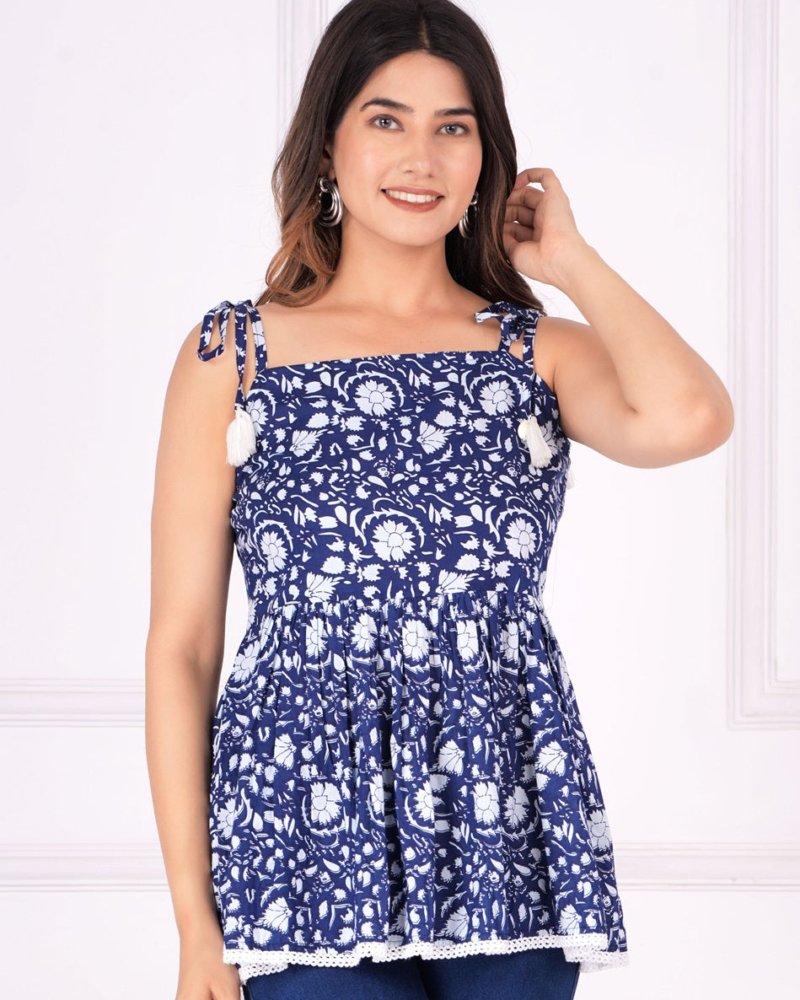 Sleeveless Printed Top - #MB - Image 11