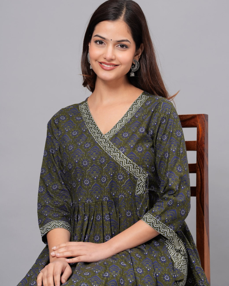 Dove Grey Cotton Ethnic Set - Image 13